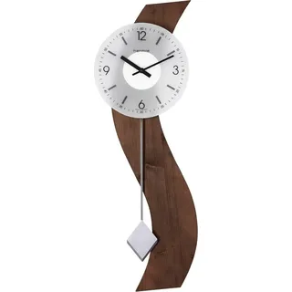 Hermle 71004-042200 Schlichte Wanduhr mit Pendel, Eiche