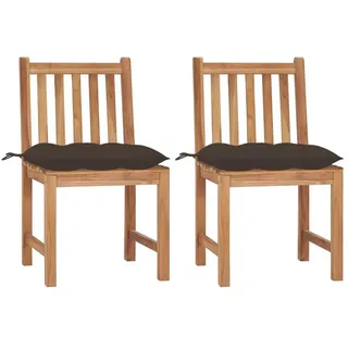 vidaXL Gartenstuhl 24 x 48 x 95 cm braun 2 St.