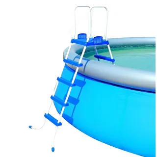 Bestway Pool Leiter 132 cm Poolleiter f. Quick up Pool & Frame Pool 58160 - Weiß