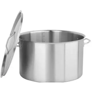 Yato MITTLERE BECHER MIT EDELSTAHLDECKEL, 50X30CM 58L, Pfanne + Kochtopf, Silber