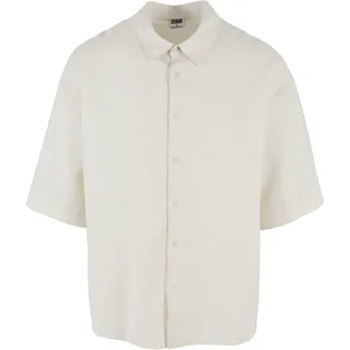 URBAN CLASSICS Boxy Cotton Linen Langarmhemd Weiß XXL