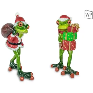 Formano 2er Set Frosch Figuren 15 cm Bunt