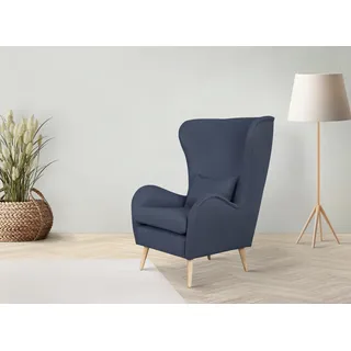 Home Affaire Ohrensessel Charles Polyester 78 x 118 x 94 cm Blau