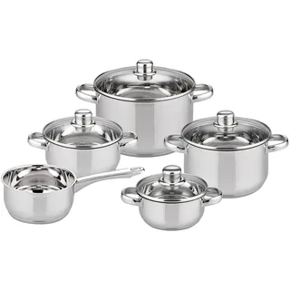 ELO Galactica Topf-Set 5-tlg. Kochtopf + Kasserolle + Glasdeckel