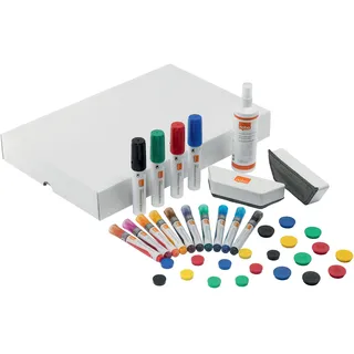 NOBO Move & Meet Whiteboard Starter Kit 31,5 x 6,5 x 48,5 cm Weiß