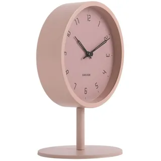 Karlsson [DL] Table Clock Stark Iron matt Faded pink -
