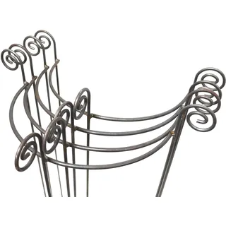 4X Staudenhalter halbrund stabil Breite 35cm Vollmaterial Rankhilfe, Pflanzstütze, Rankgitter