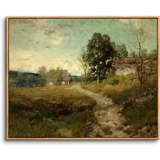 Vintage Leinwandbilder mit Holzrahmen 30x40cm - Natur Landschaft