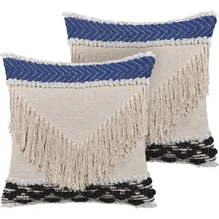 Beliani SOFCA Dekokissen 45 x 45 cm Beige