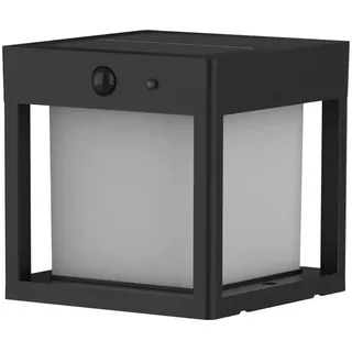 Lumisky Wegeleuchte Aluminium 15x15x15 cm inkl. Bewegungsmelder schwarz
