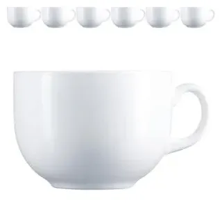 Luminarc Jumbo Kaffeetasse 0,72 l Weiß 6 St.