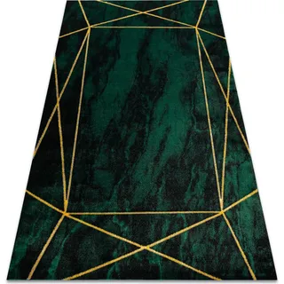 RugsX Emerald Teppich 200 x 290 cm Flaschengrün/Gold