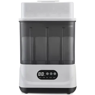 4 in 1 Babyflaschen Sterilisator mit Trockner und Warmhalter, Dampfsterilisator mit LCD Touchscreen, 9 Flaschen Kapazität, 24h Sterile Aufbewahrung für Schnuller Sauger