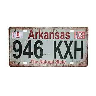 eureya Arkansas 946 KXH Auto Nummernschild Auto Tag Home/Cafe Bar/Pub/Restaurant/Ausstellung Wall Decor Poster Vintage Plaque