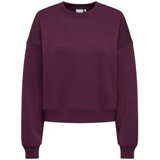 ONLY Damen Sweatshirt - ONLBEST CREW NECK SWEAT, Rundhals, Regular Fit, einfarbig Lila / XS