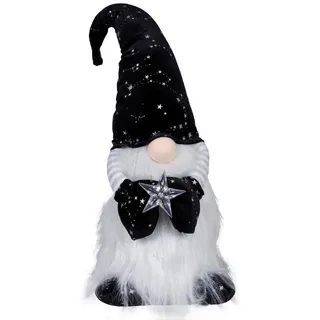 Christmas Paradise Weihnachtsfigur Wichtel mit LED 42cm (64cm) (Deko Figur, 1 St), Weihnachten weiß