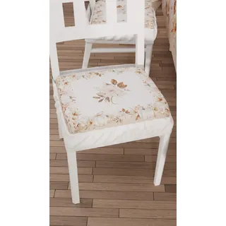 PETTI Artigiani Italiani - Sitzkissen für Küchenstuhl mit Gummizug, 2 Stück, Kissenbezüge aus Mikrofaser, Stuhlbezug mit Feder, Herbst-Design, 100% Made in Italy