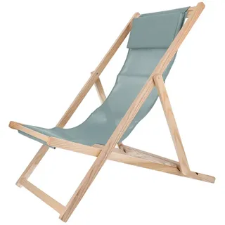 Liegestuhl Fiam Relax Fiam Bezug salbei grün, Designer Francesco Favagrossa, 60x92x103 cm