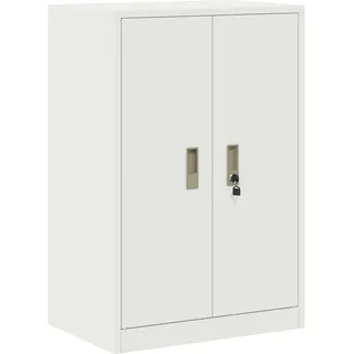 vidaXL Aufbewahrungsschrank Weiß 60 x 40 x 90 cm Stahl