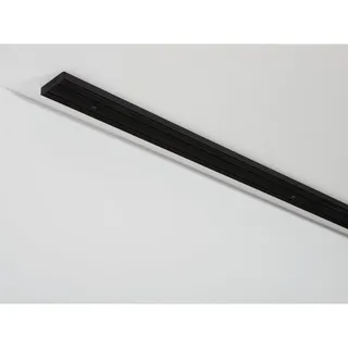 GARDINIA Vorhangschienen-Set, Komplett-Set mit 2-läufiger Vorhangschiene, Inkl. Befestigungsmaterial, Schwarz, 150 cm