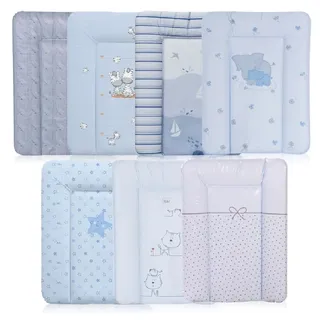 Lorelli Wickelauflage Kinder Wickelauflage Softy (1-tlg), 50 x 70 cm waschbar gepolstert erhöhter Rand blau