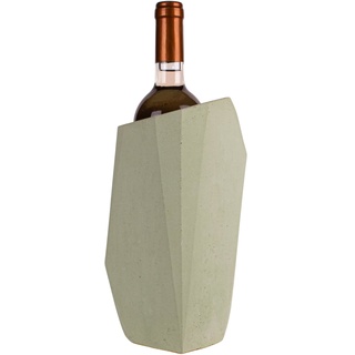 Tivendis Weinkühler Massif Mint Beton H:25cm | Sektkühler aus Beton | Flaschenkühler für Champagner, Wein, Sekt