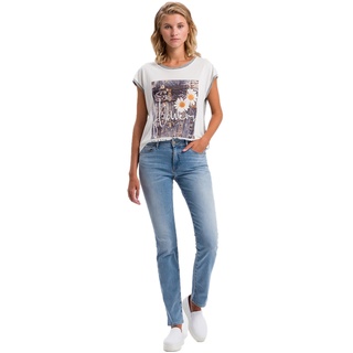 Cross Jeans Anya mit High Waist in hellblauem Used-W31 / L36