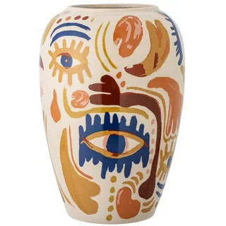 Bloomingville Horus Vase, Orange, Steingut,