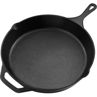 KICHLY Gusseisen Skillet 12 Zoll schwarz