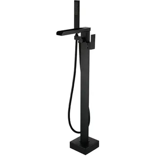 Tvtiuo Badewannenarmatur, Schwarz, Metall, Vintage, Rechteckig, 15x105x25 cm, Badezimmer, Waschbecken & Armaturen, Badarmaturen