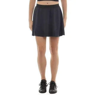 F&K-Mode Minirock Swing Rock Mini Falten Gummibund hohe Taille Gummibund blau L/XL