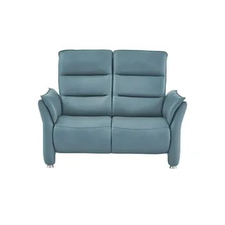 Hukla Sessel Corina Leder 146 x 112 x 90 cm Blau mit verstellbarer Armlehne