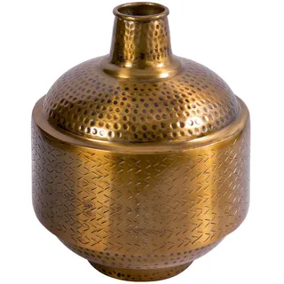 Elegante Vase Orient 35cm Kupfer antik Hammerschlag Design Blumenvase Wohnaccessoire Dekovase