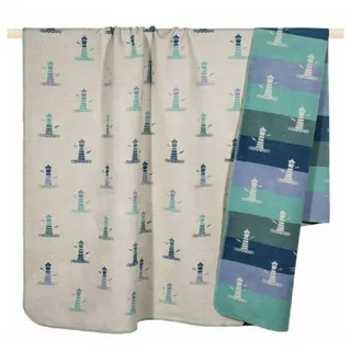 PAD Lighthouse Kuscheldecke 150 x 200 cm Blau/Türkis
