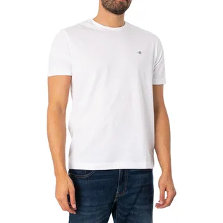 GANT Reg Shield Kurzarm-T-Shirt White S