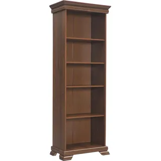 Xlmoebel Bücherregal Landhaus Regal aus Holz für Wohnzimmer und Büro, 1-tlg., Hergestellt in Europa braun