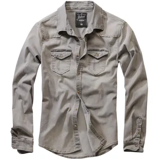 Brandit Textil Langarmhemd grau L