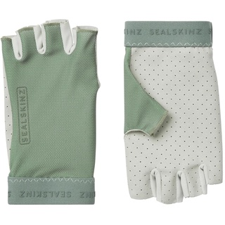 SEALSKINZ Brinton Fingerlose Damen-Handschuhe, mit perforierter Handfläche, für Kaltwetter, grün, Größe XL