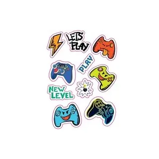Wandsticker Gaming B/L: ca. 50x70 cm