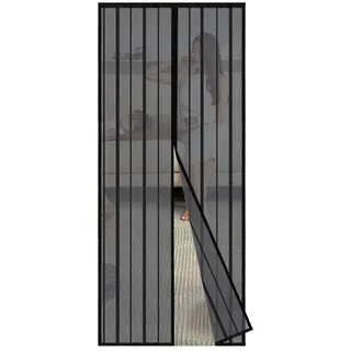 Sekey Insektenschutz-Tür 90 x 220 cm Schwarz