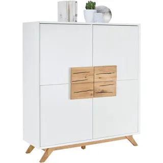 None Highboard 120 x 133 x 40 cm Weiß