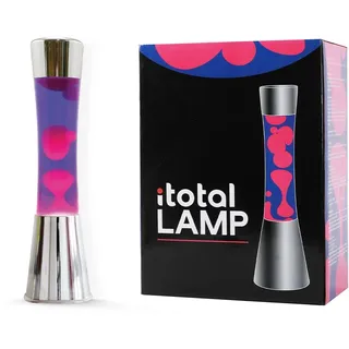 i-Total - Flüssige Lavalampe 40 CM (Lila Rosa Gravity Silber)