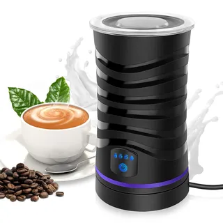 4 in 1 automatischer Milchaufschäumer Elektrischer Milchaufschäumer, automatische Abschaltung, 400W Schaummaschine für Kaffee, Latte, Cappuccino, Macchiato, heiße Schokolade
