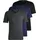 Classic Kurzarm-T-Shirt 3 Einheiten Open Blue S