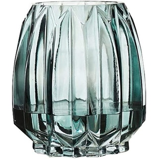 Vase 31 cm 19,8 cm Dunkelgrün Rauchgrau Transparente Glasvase Wohnzimmer Desktop Dekoration Vase (Farbe: B)