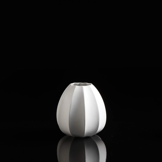 Goebel Vase, Porzellan, Weiß, 16 x 14,5 cm