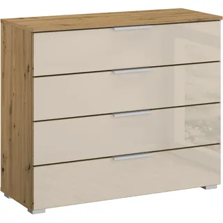 OTTO home Sideboard 80 x 81 x 42 cm Beige / Eiche