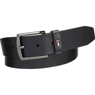 Ledergürtel TOMMY HILFIGER "Denton 3.5 cm Extended" Gr. 105, schwarz (black) Damen Gürtel Accessoires mit Logoprägung