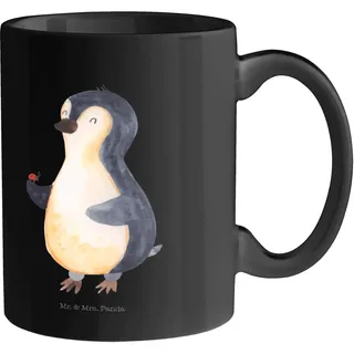 Mr. & Mrs. Panda Tasse Pinguin Marienkäfer - Geschenk, Becher, Büro Tasse, Geschenk Tasse, Pinguine, Tasse Sprüche, Kaffeebecher, Wunder, Teetasse,