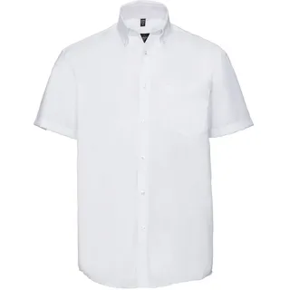 Russell Collection Klassisches bügelfreies Hemd Kurzarm, white, L
